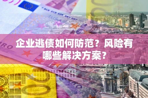 武汉企业逃债如何防范？风险有哪些解决方案？