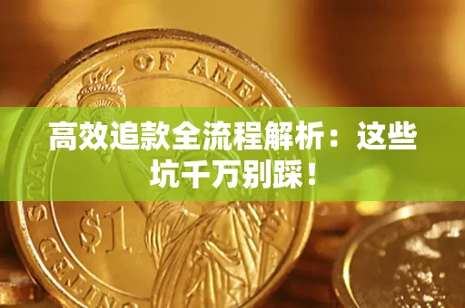 武汉高效追款全流程解析：这些坑千万别踩！
