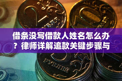 武汉借条没写借款人姓名怎么办？律师详解追款关键步骤与证据链构建