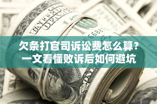 武汉欠条打官司诉讼费怎么算？一文看懂败诉后如何避坑