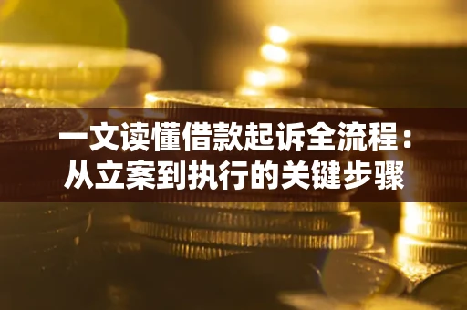 武汉一文读懂借款起诉全流程：从立案到执行的关键步骤