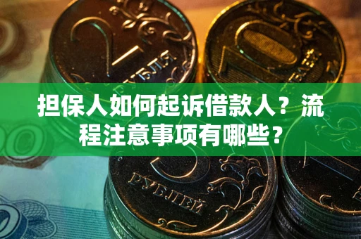 武汉担保人如何起诉借款人？流程注意事项有哪些？